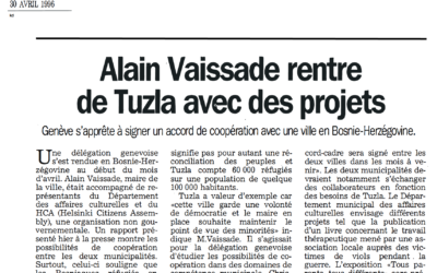 Alain Vaissade rentre de Tuzla avec des projets