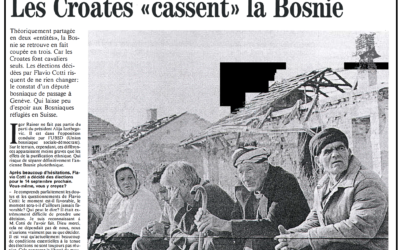 Les Croates « cassent » la Bosnie