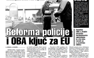 Reforma policije i OBA ključ za EU