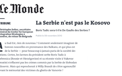 La Serbie n’est pas le Kosovo