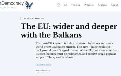 The EU: Wider and Deeper with the Balkans
