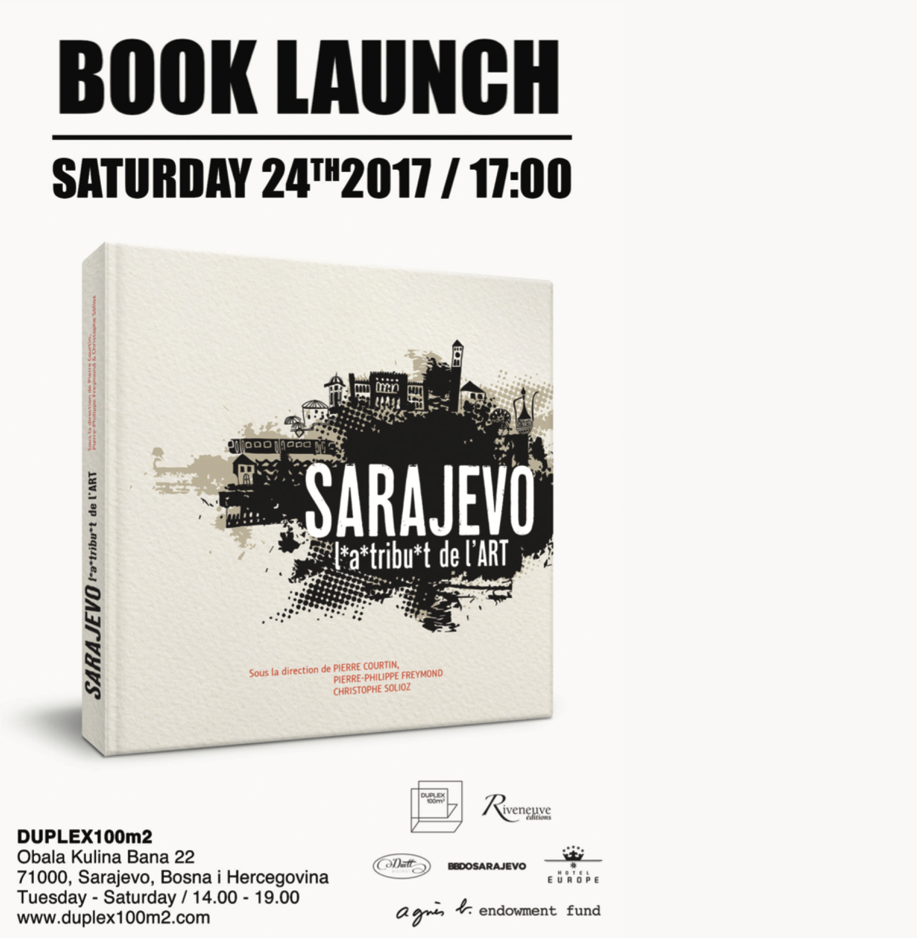Vernissage « Sarajevo – l*a*tribu*t de l’art »