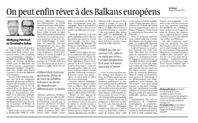 Rêver à des Balkans européens