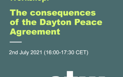 SEER Journal Workshop: « The consequences of the Dayton Peace Agreement »