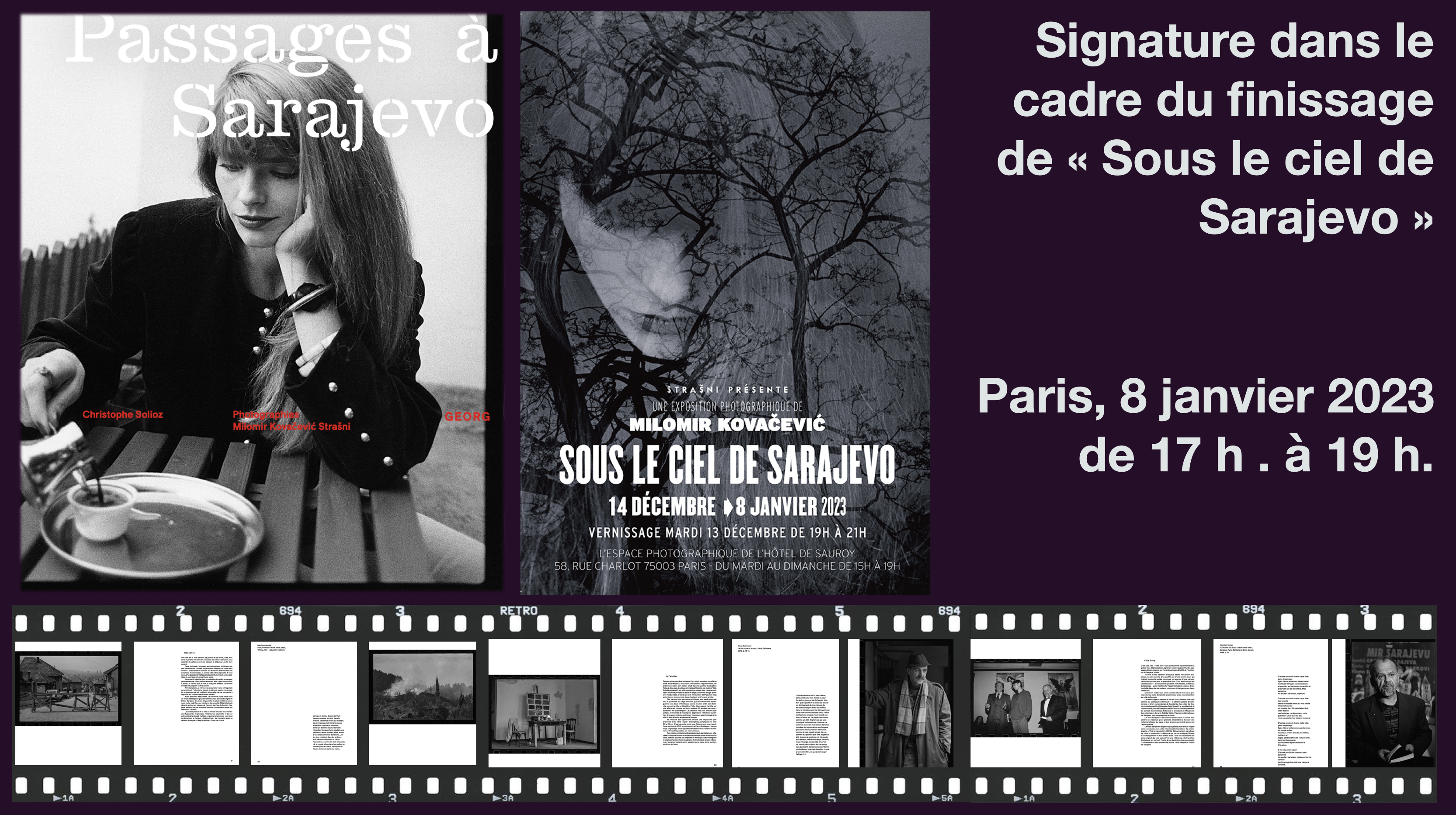 Signature de « Passages à Sarajevo » à Paris