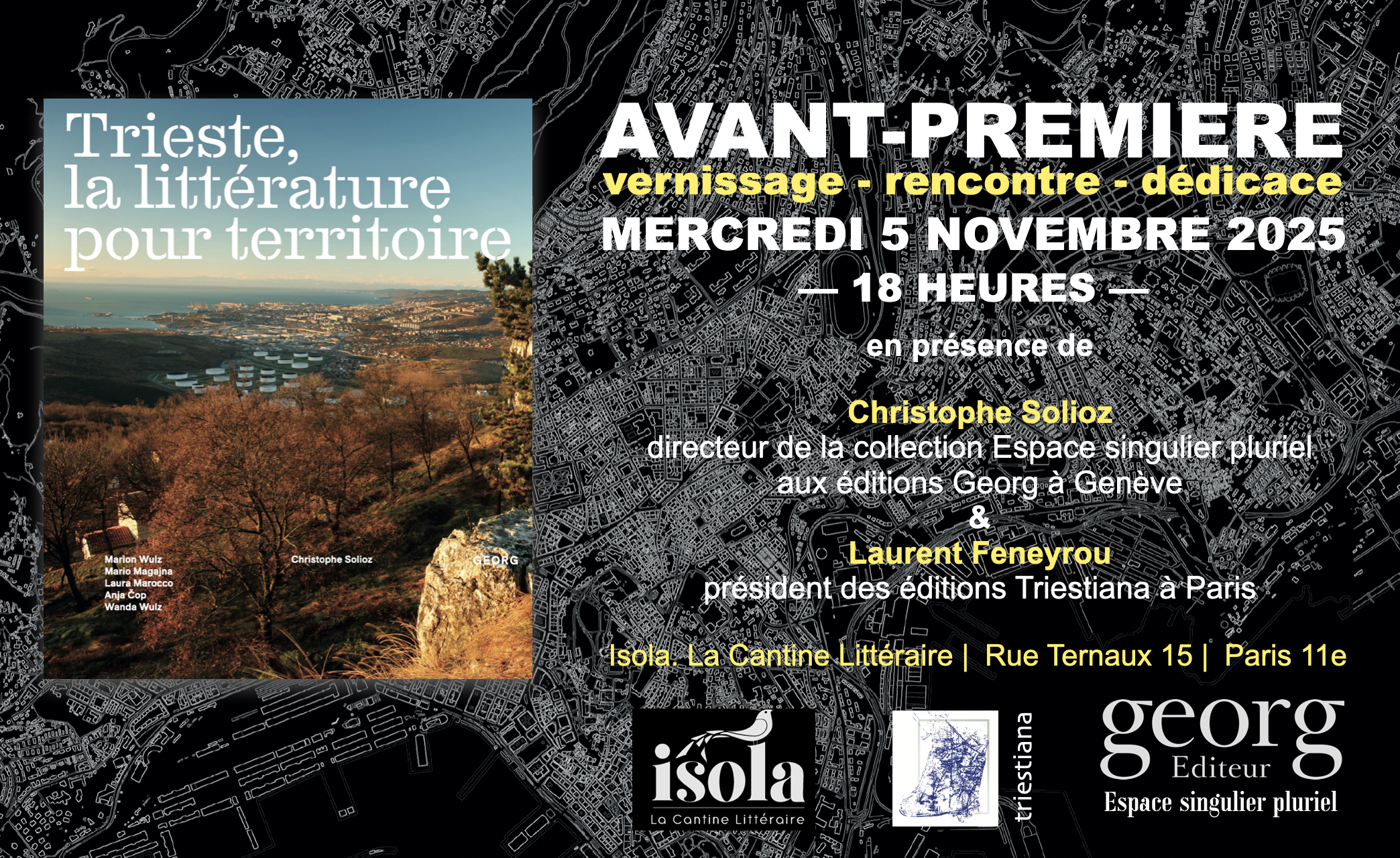 Vernissage : Trieste et sa littérature