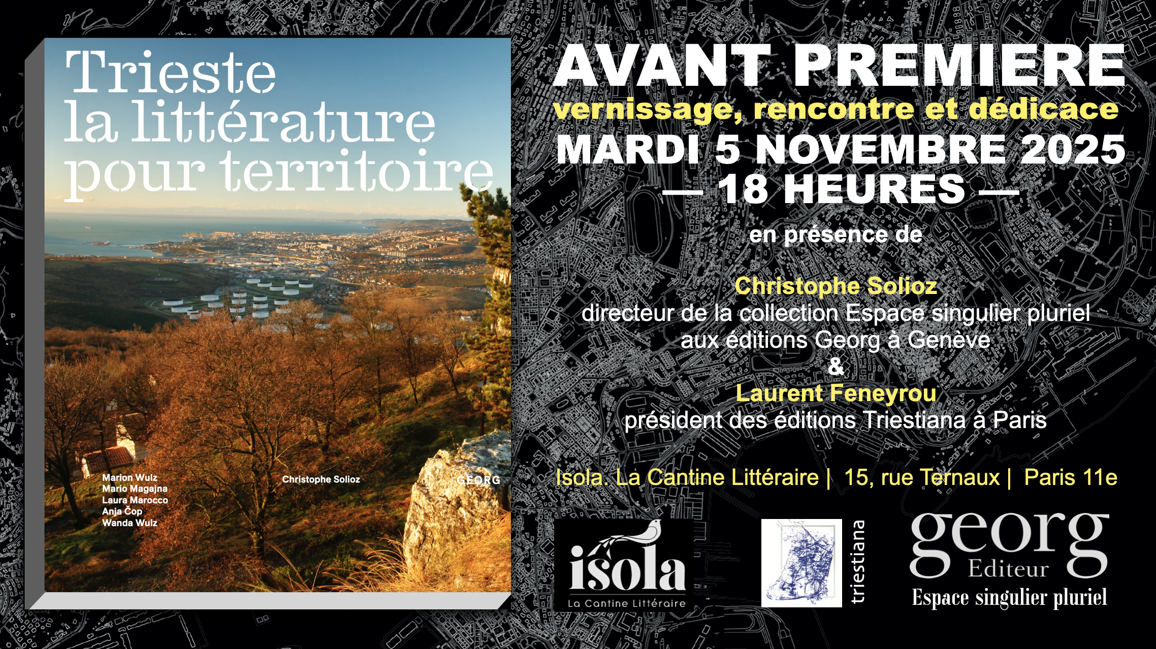 Vernissage : Trieste et sa littérature