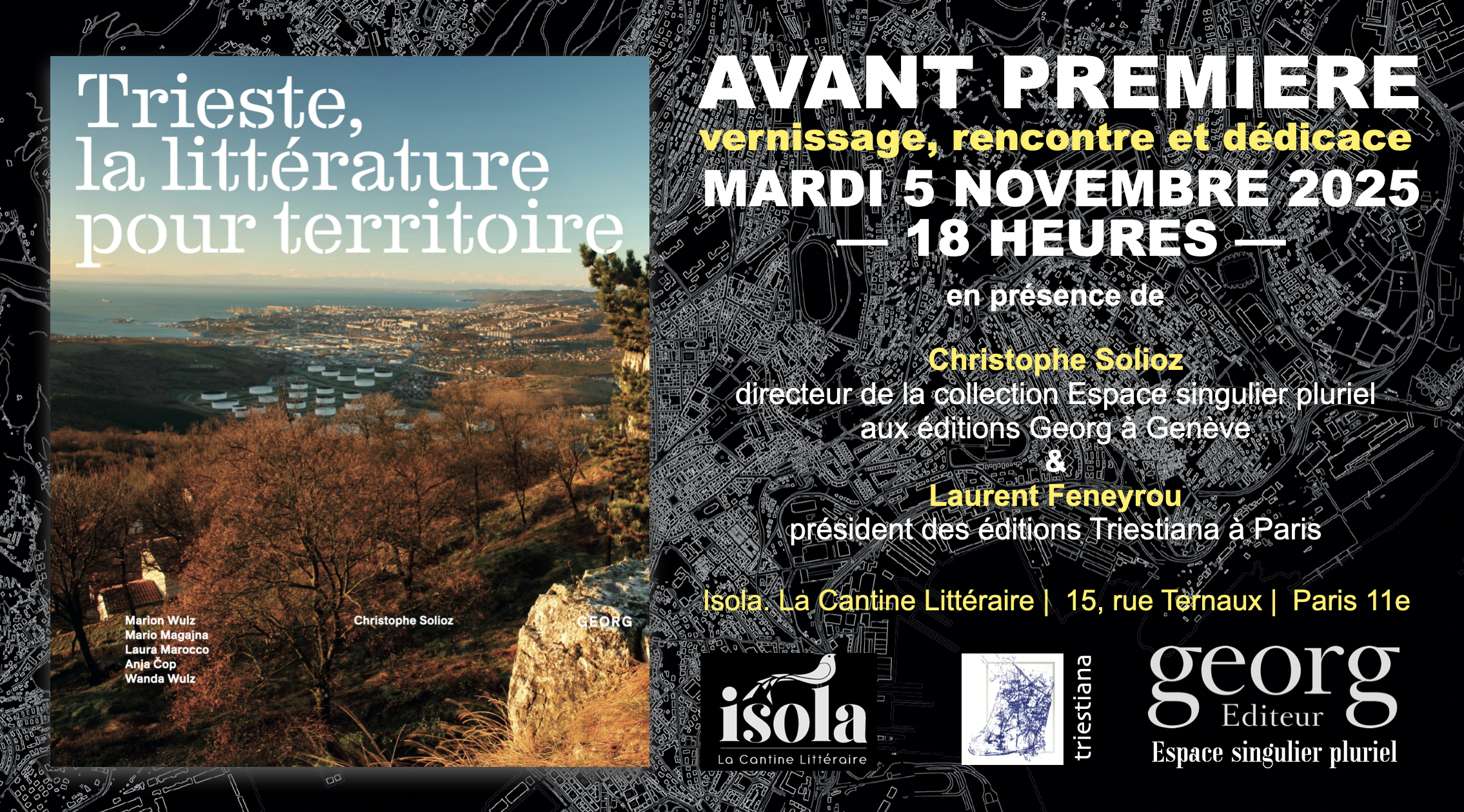 Vernissage : Trieste et sa littérature